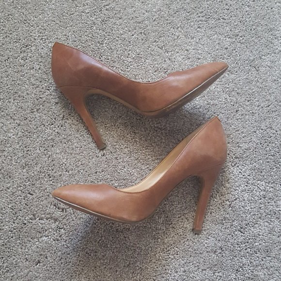 Jessica Simpson Veronica Women's Size 7 Light Luggage Stiletto Pumps - Picture 4 of 4